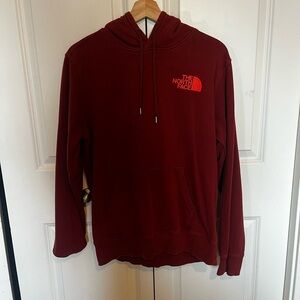 Red Northface hoodie